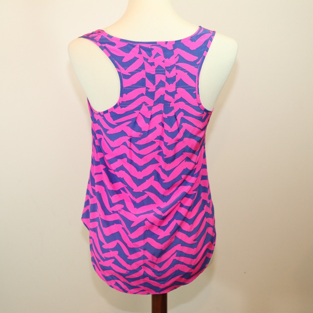 Lilly pultizer Alyssa Silk tank Racer Back XS - Picture 3 of 8